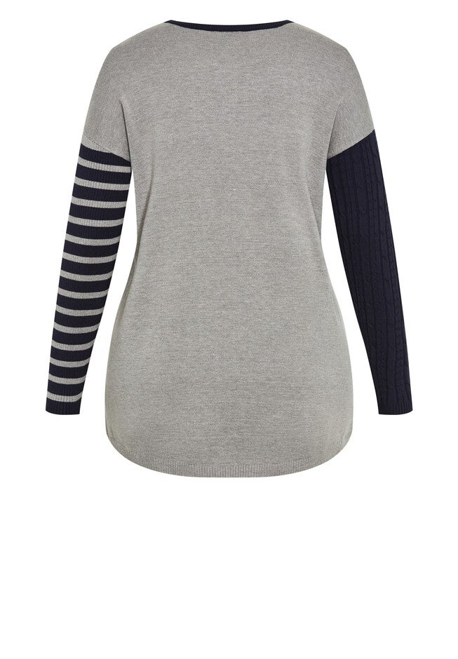 Sandy Sweater, NAVY, alternate image number null