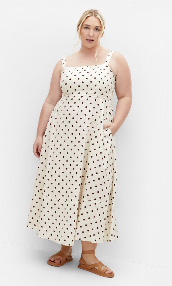 Collins Print Maxi Dress - cream, BEIGE, alternate image number 3
