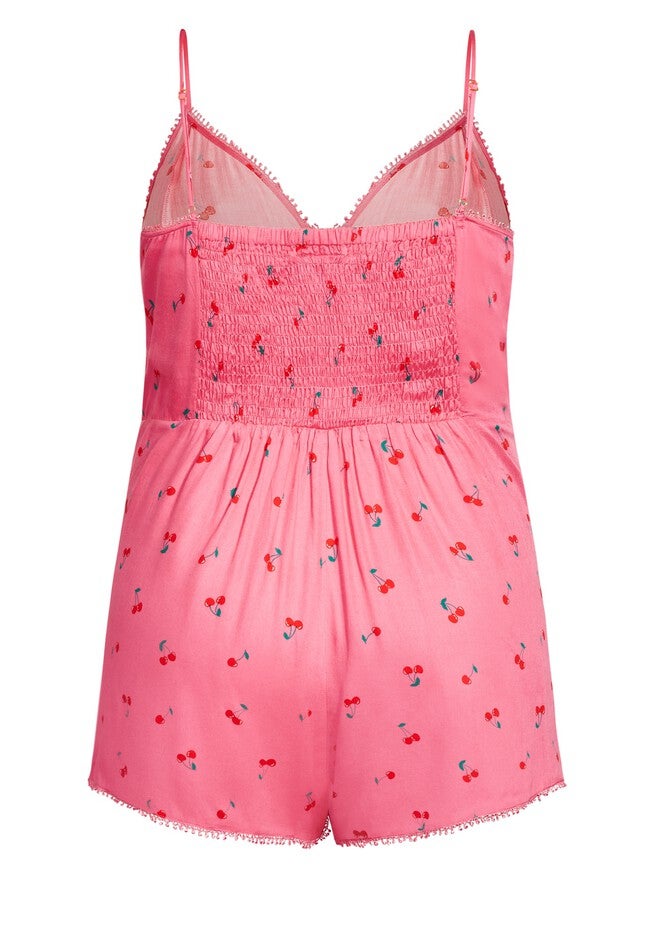 Cherie Sleep Romper - rose cherry, PINK, alternate image number 2