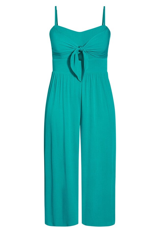 Beach Front Jumpsuit - aqua, BLUE, alternate image number 4