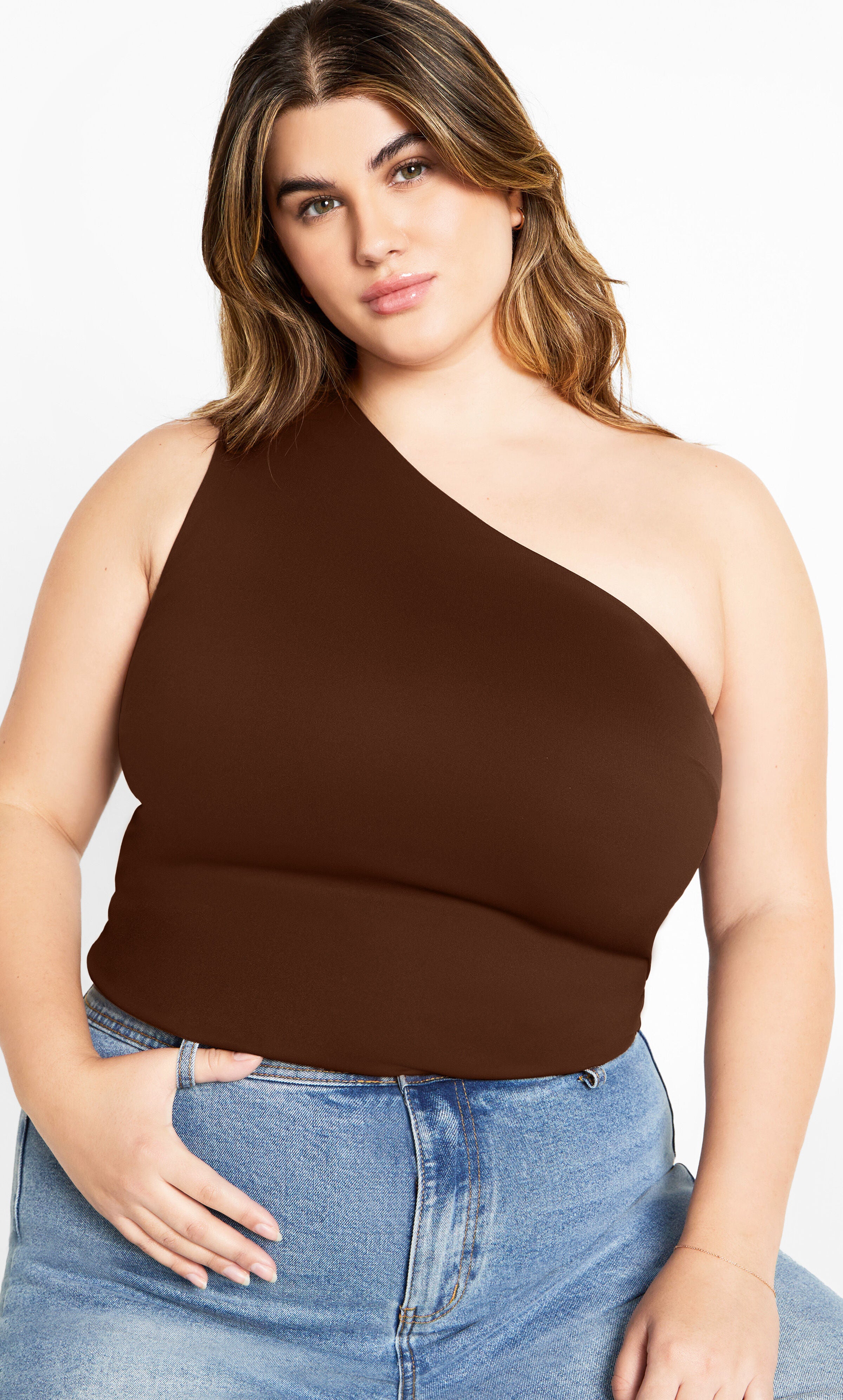 Swept Away Top - cocoa, BROWN, hi-res image number 0