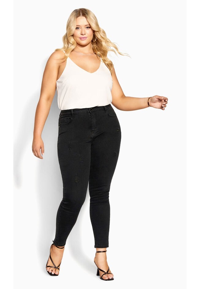 Harley Chill Out Jean - black, BLACK, on-hover image number null