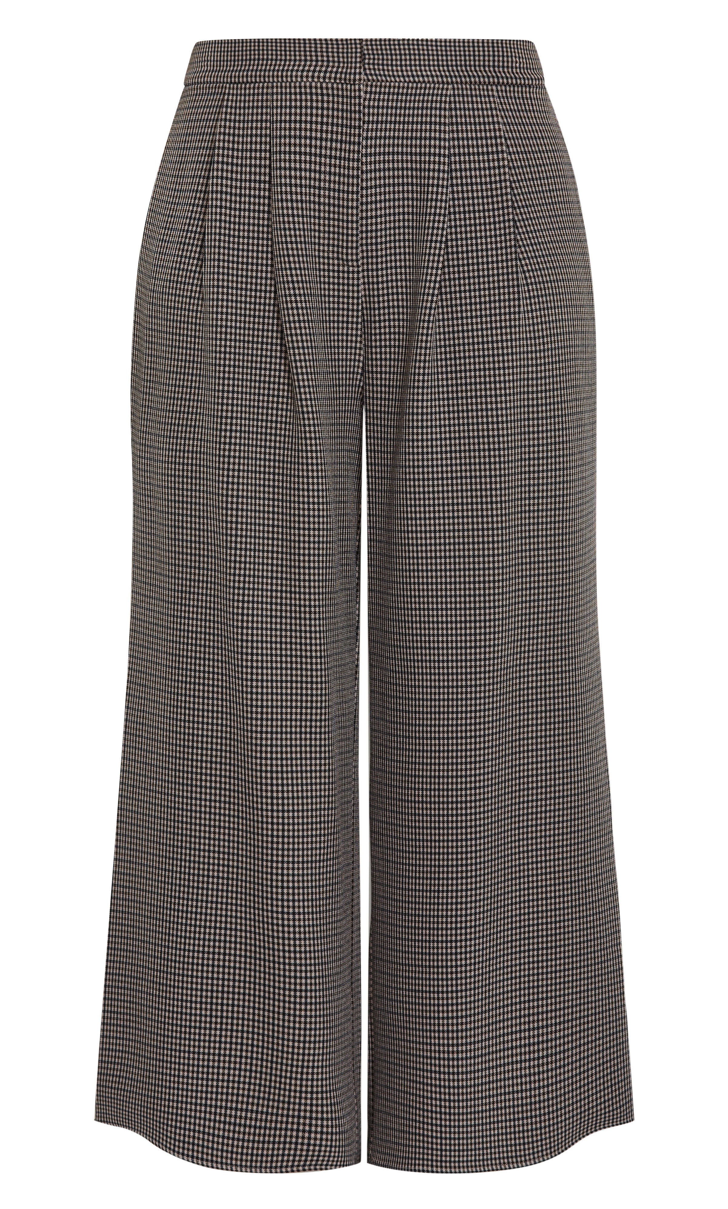Tiana Plaid Pant - ecru print, GRAY, alternate image number 4