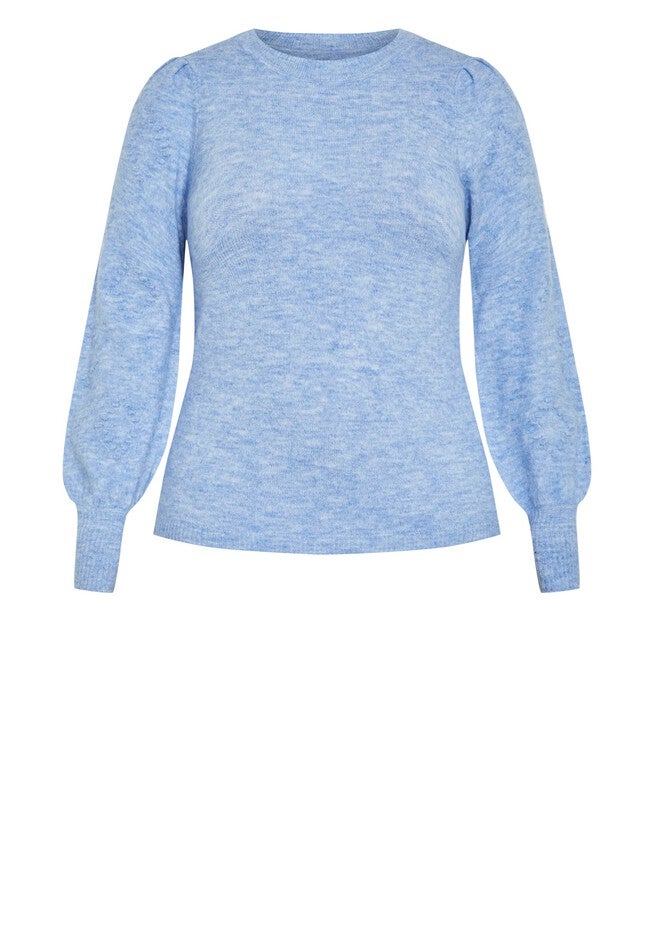 Nicky Pom Pom Sweater, SKY BLUE, alternate image number null