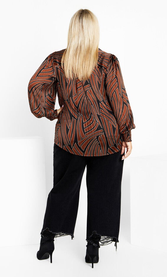 Madelyn Shirt - brown, BLACK, alternate image number 3