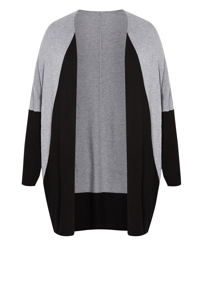 Splice It Cardigan, BLACK CHARCOAL, alternate image number null