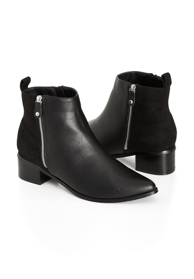 WIDE FIT Lucia Ankle Boot - black, BLACK, alternate image number null