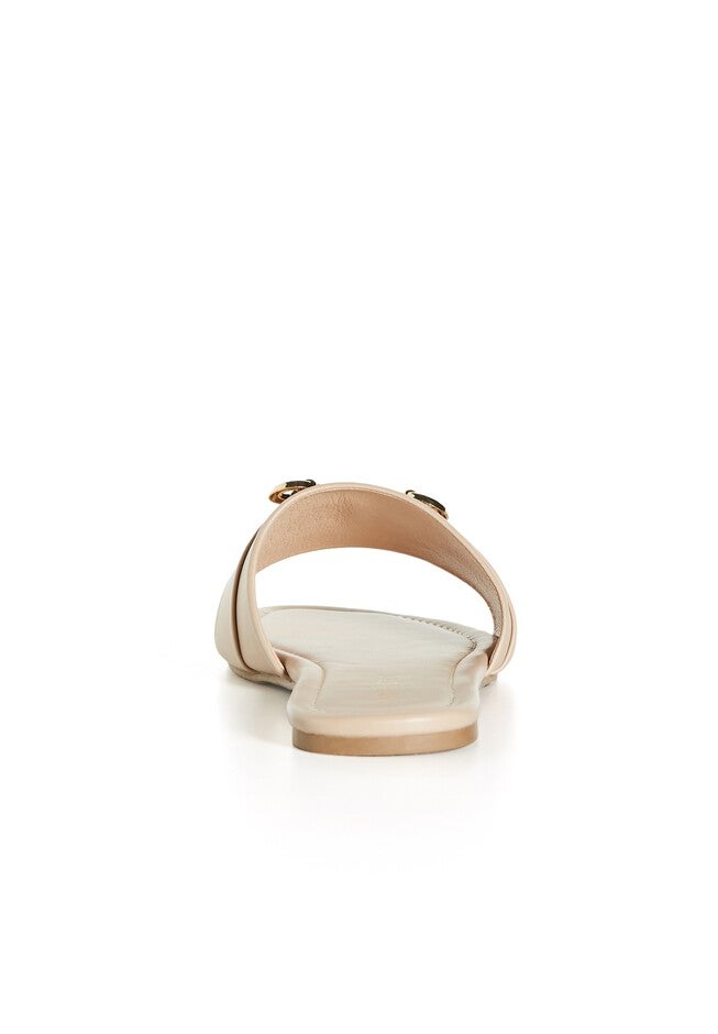 Bejewel Gold Chain Slide - nude, BEIGE, alternate image number 6
