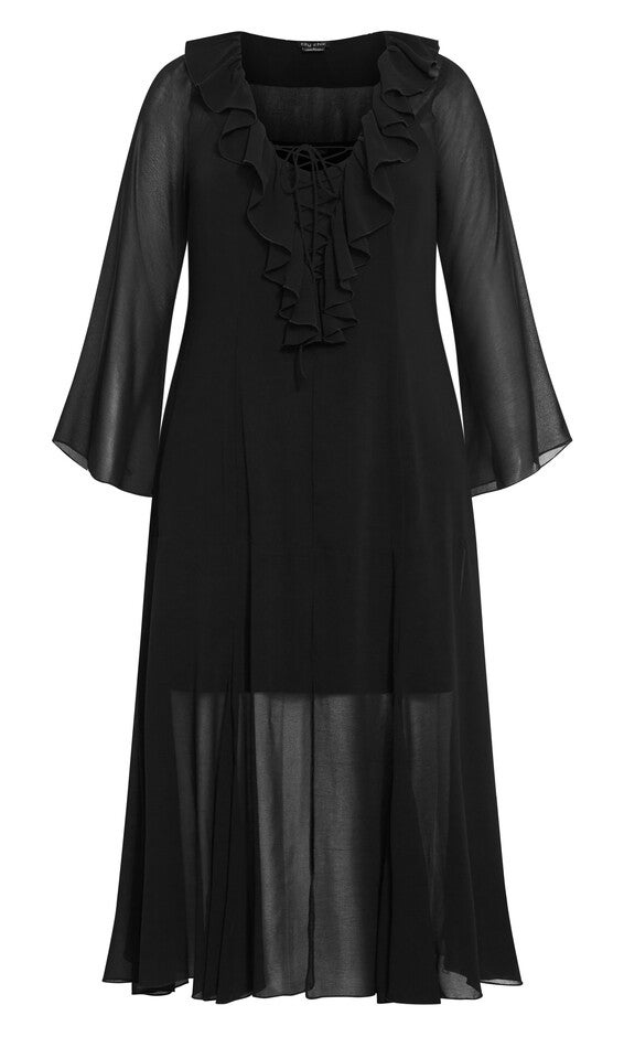 Vamp Maxi Dress - black, BLACK, alternate image number null