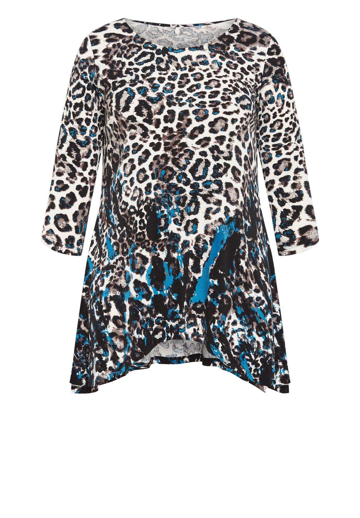 Alana Tunic, TEAL ANIMAL, alternate image number 1