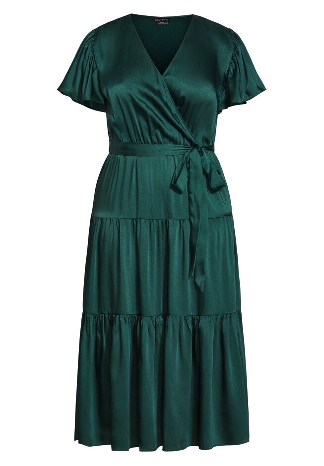 Tiered Sweetness Maxi Dress - emerald, GREEN, alternate image number null