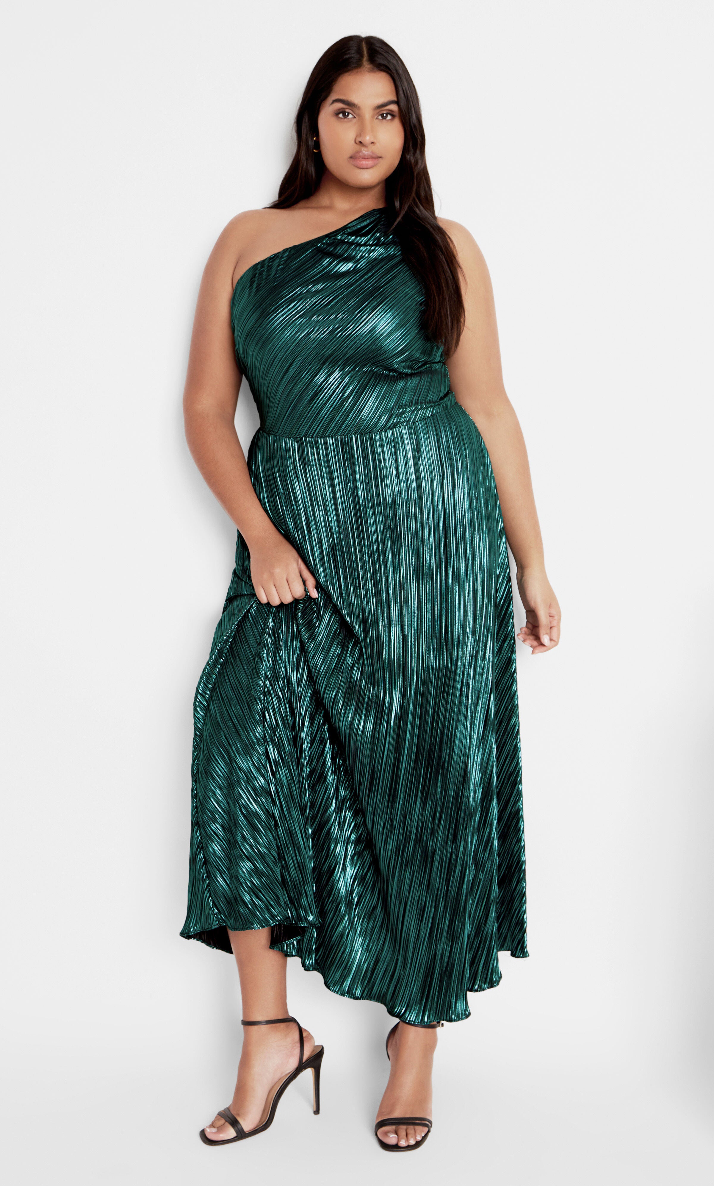 Kamila Dress - emerald, GREEN, hi-res image number 0