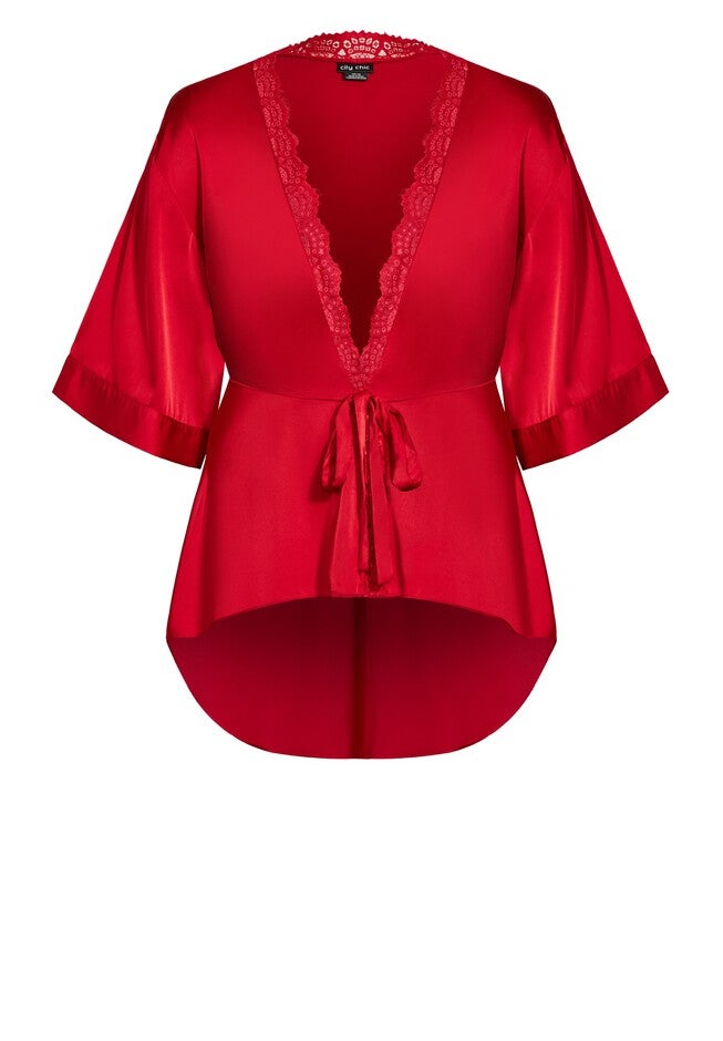 Ethereal Sleep Robe - scarlet, RED, alternate image number null