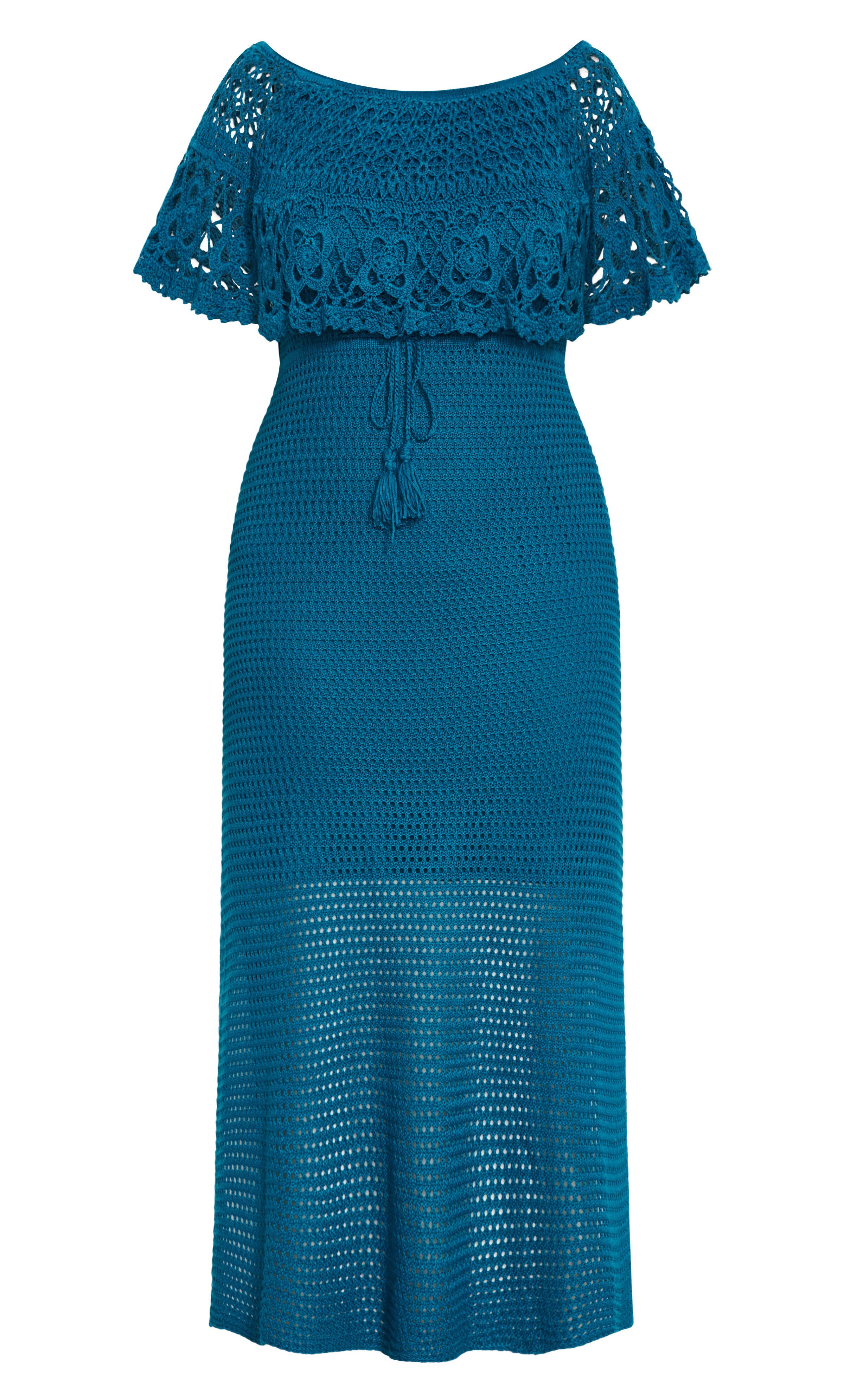 Callie Crochet Dress - poseidon, BLUE, alternate image number 3