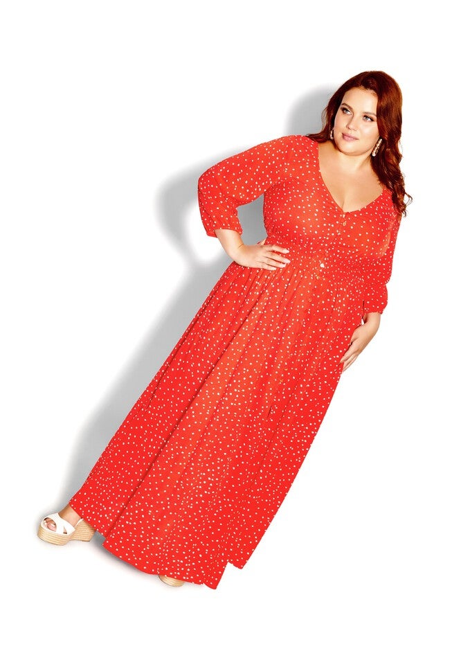 Olivia Maxi Dress - red, RED, alternate image number 3