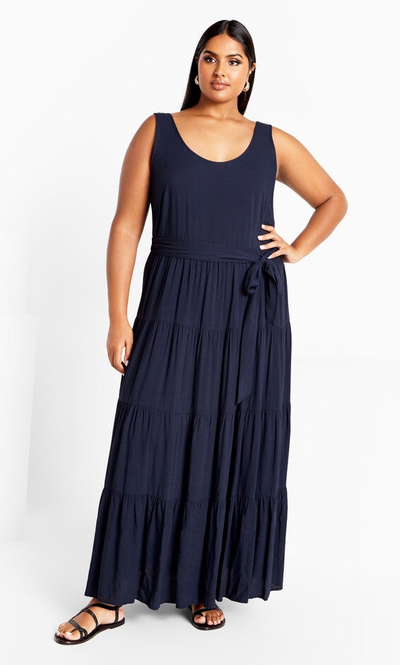 Sasha Maxi Dress - navy, NAVY, alternate image number 2