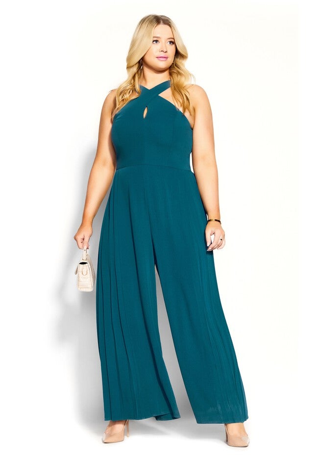 Harper Jumpsuit - teal, GREEN, hi-res image number null