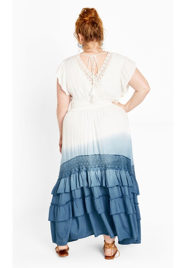Destiny Ombre Maxi Dress - blue, BLUE, alternate image number null