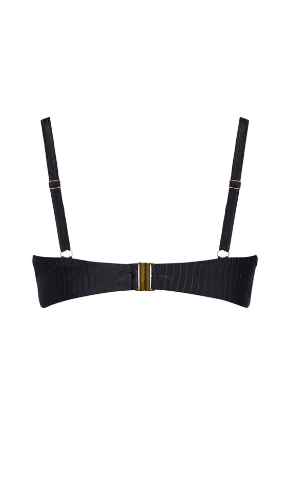 Java Longline Underwire Bikini Top - black, BLACK, alternate image number 4