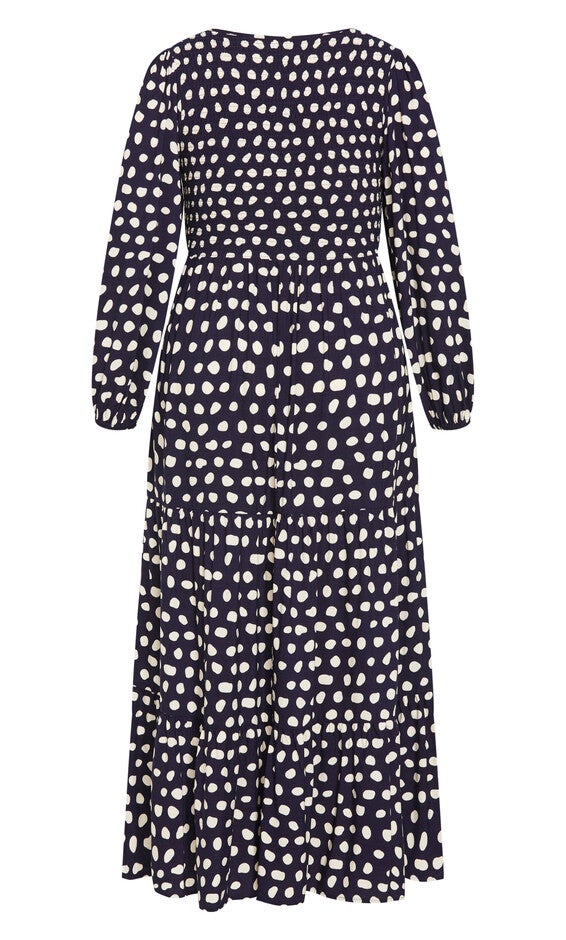 Jayden Print Maxi Dress - navy, BLUE, alternate image number null