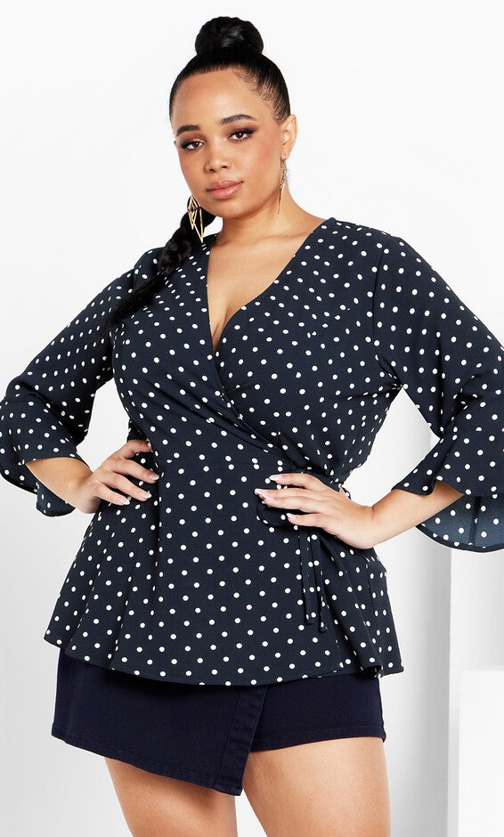 Fresh Spot Top - navy, BLUE, hi-res image number null