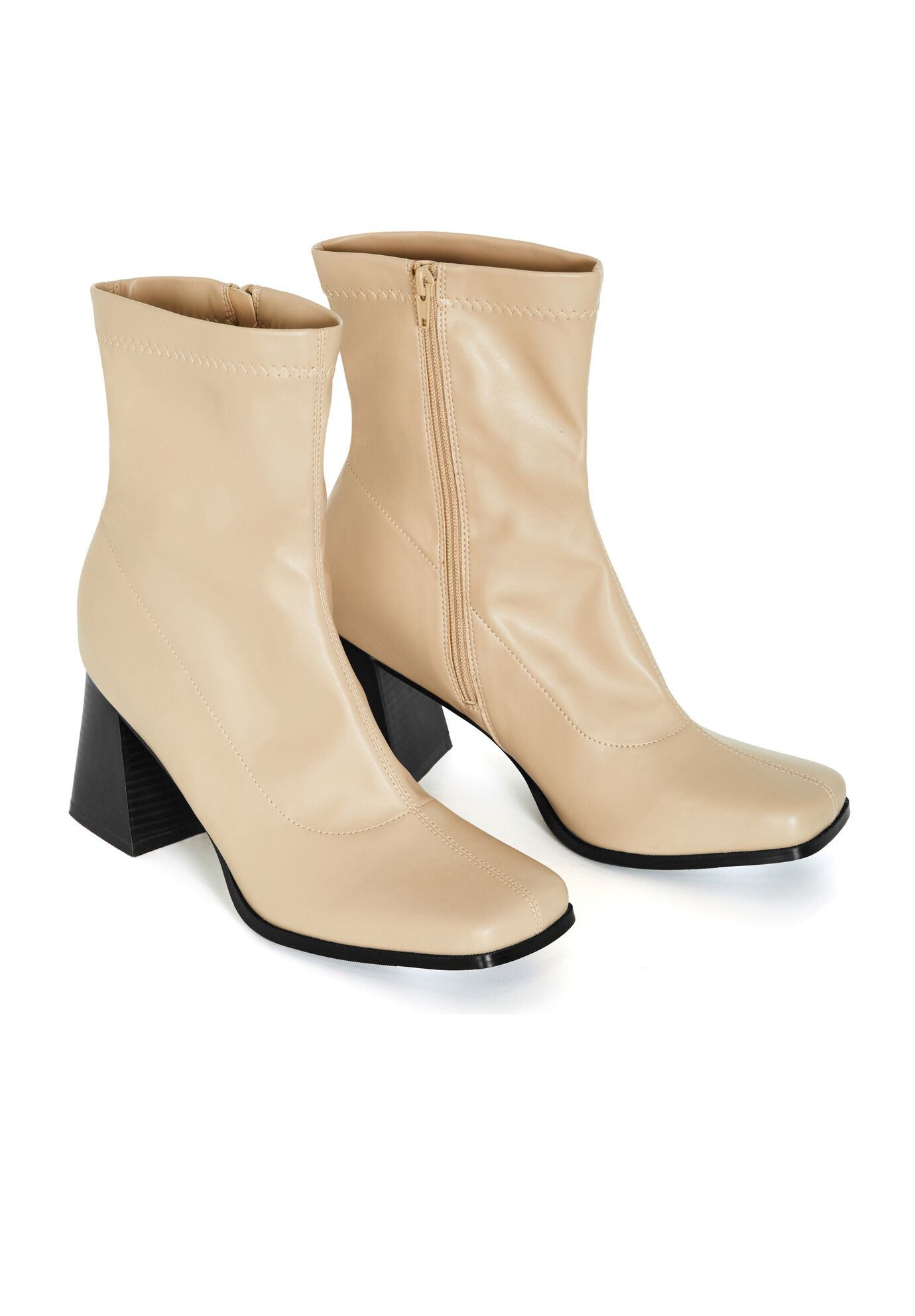 WIDE FIT Robbie Ankle Boot - bone, BONE, alternate image number 5