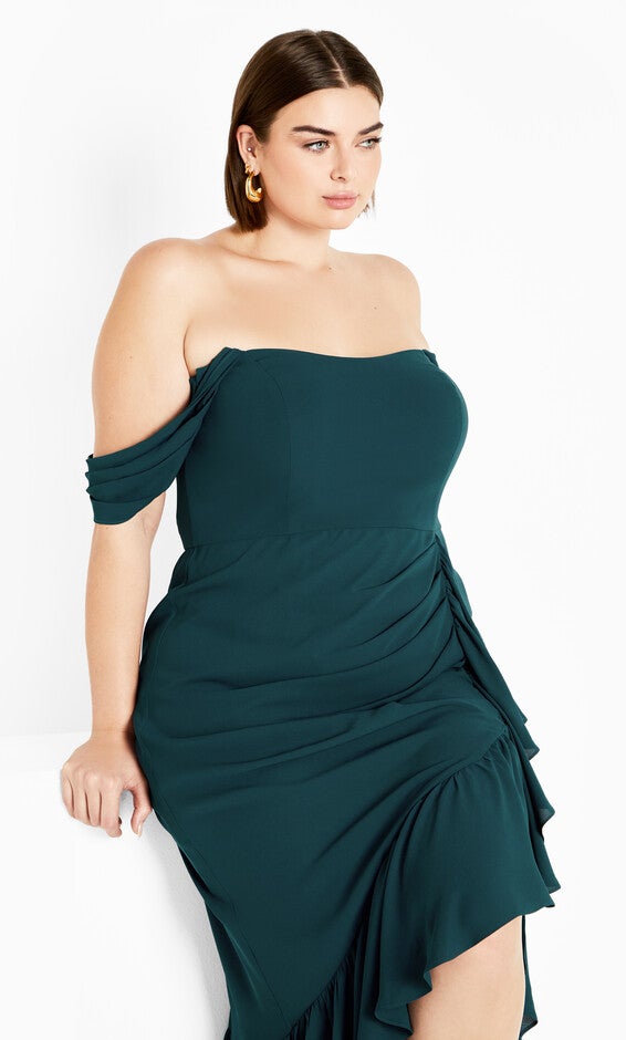 Rosabella Maxi Dress - emerald, GREEN, alternate image number 3