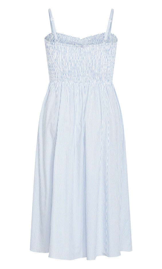 Vacation Maxi Dress - blue stripe, BLUE, alternate image number null