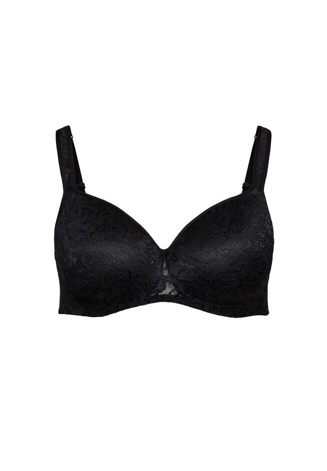 Lace Balconette Underwire Bra, BLACK, alternate image number null