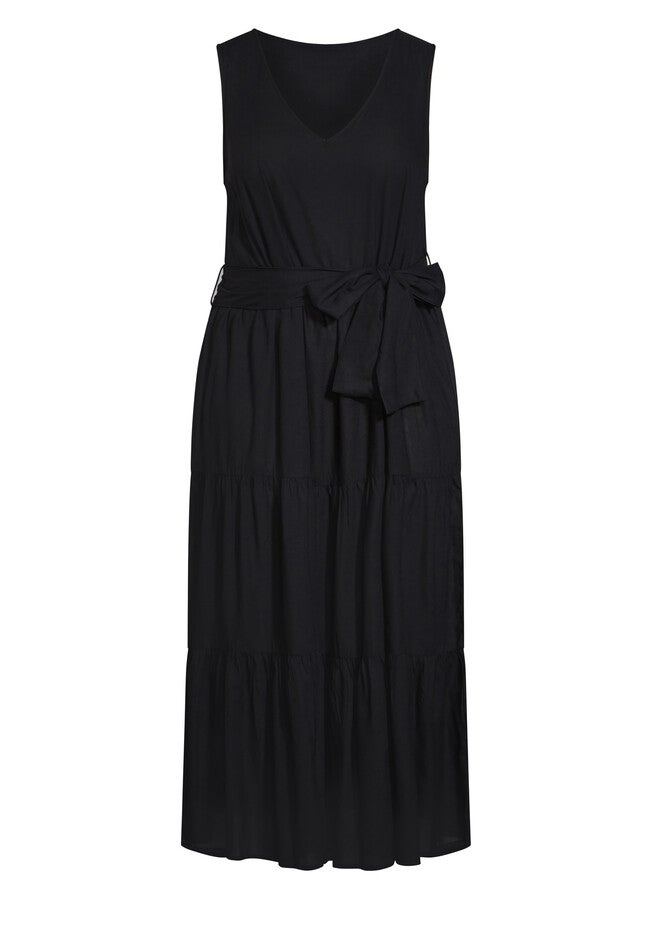 Seashore Maxi Dress, BLACK, alternate image number 2