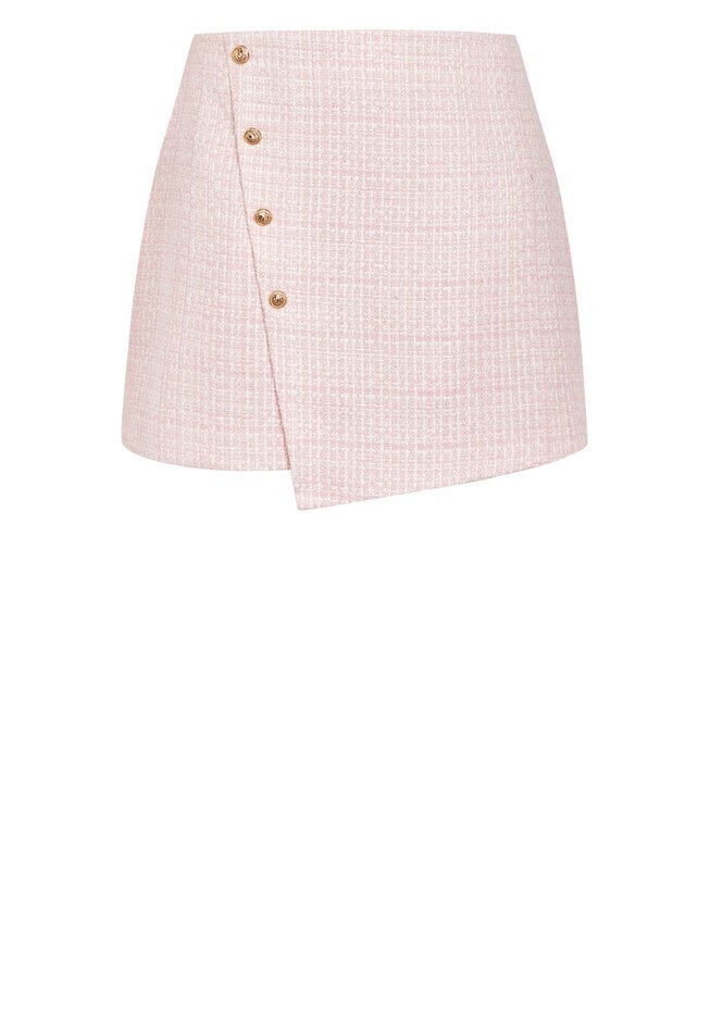 Margot Skirt - blush tweed, PINK, alternate image number null