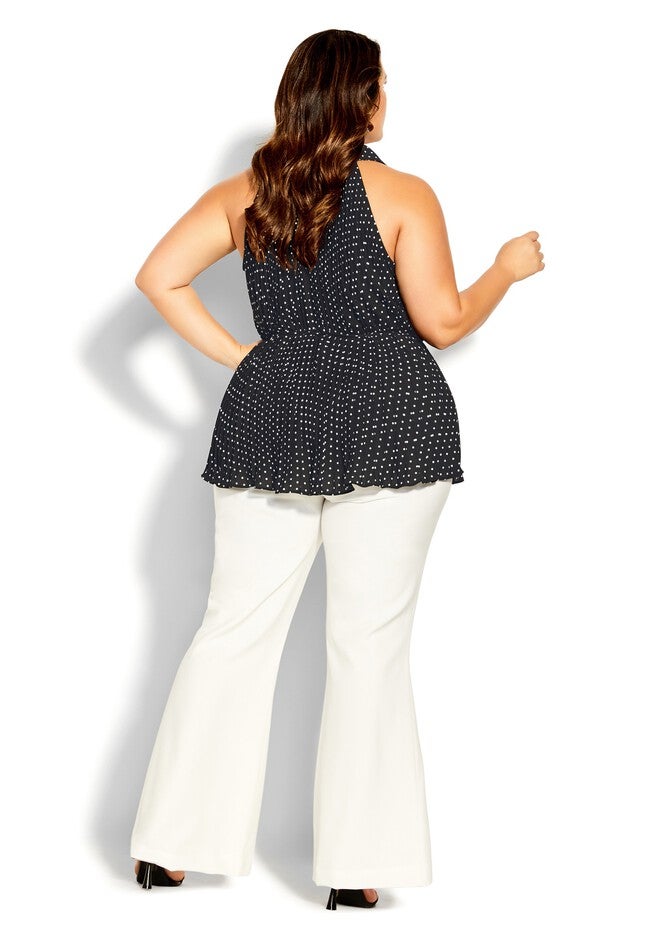 Addison Top - black spot, BLACK, alternate image number null