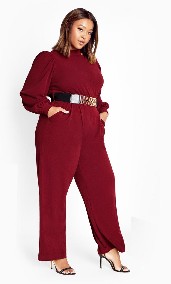 Charlie Jumpsuit - ruby, RED, alternate image number 2