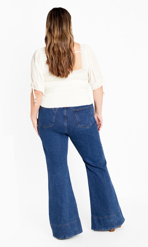 Aurora Plain Top - ivory, BEIGE, alternate image number null