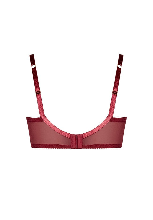 Cindy Demi Underwire Bra - merlot, PURPLE, alternate image number null