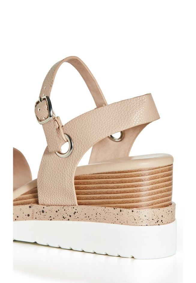 WIDE FIT Wild Side Wedge - beige, BEIGE, alternate image number null