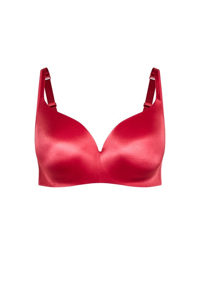 Lace Detail Underwire Bra, RED BUD, alternate image number 2