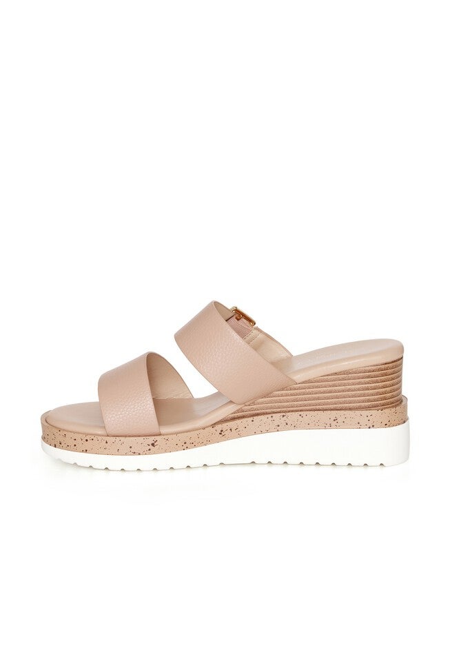 Gracie Wedge Slide - beige, BEIGE, alternate image number 2
