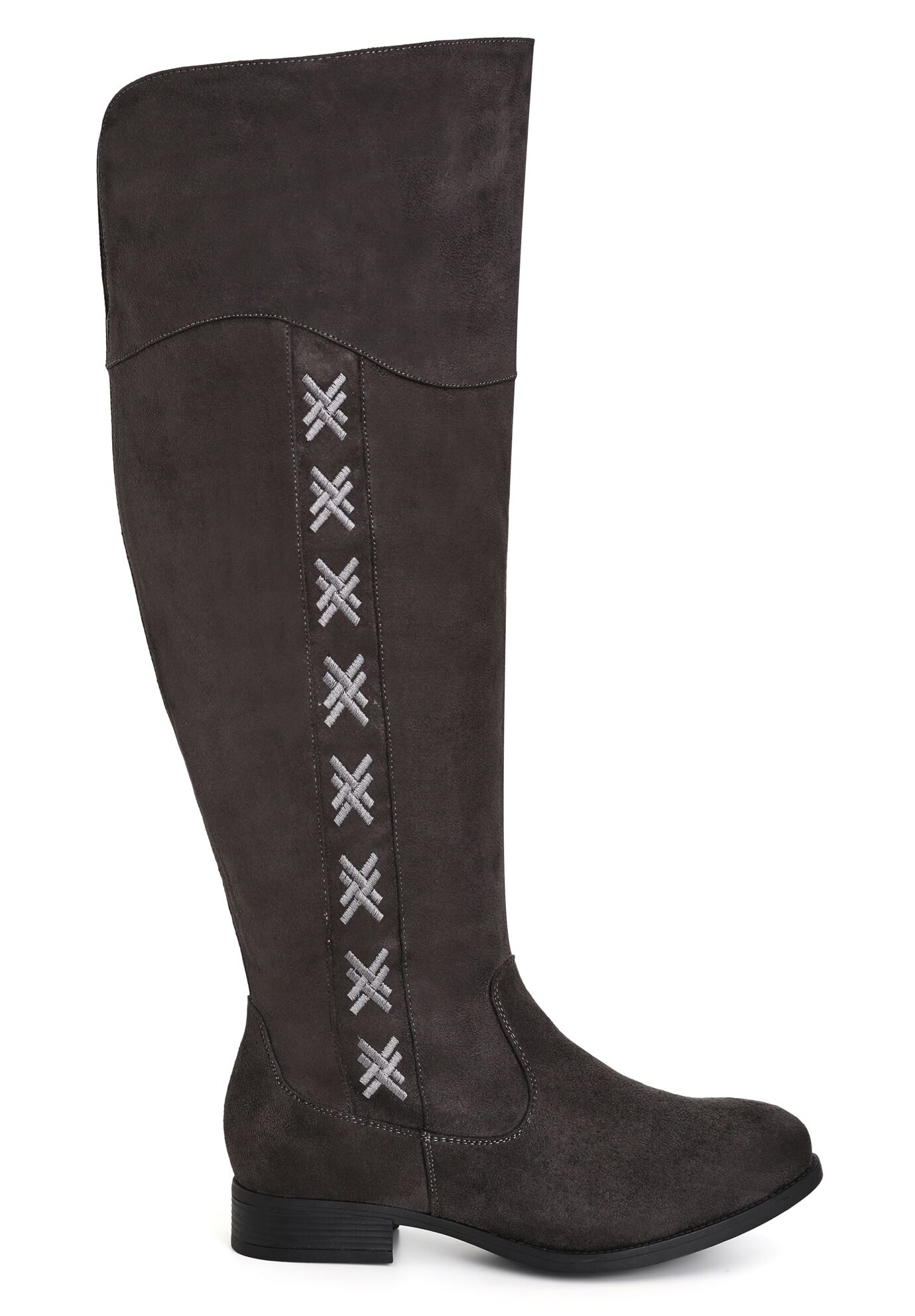 WIDE FIT Nadia Grey Tall Boot Avenue