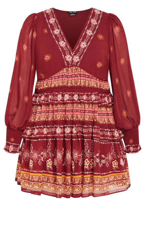 Hudson Mini Dress - rust, ORANGE, alternate image number null