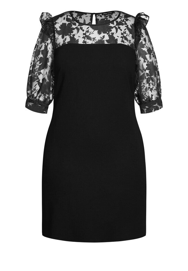 Sweet Organza Dress - black, BLACK, alternate image number 3