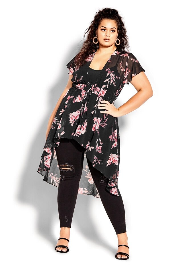 Pretty Rose Jacket - black, BLACK, on-hover image number 1