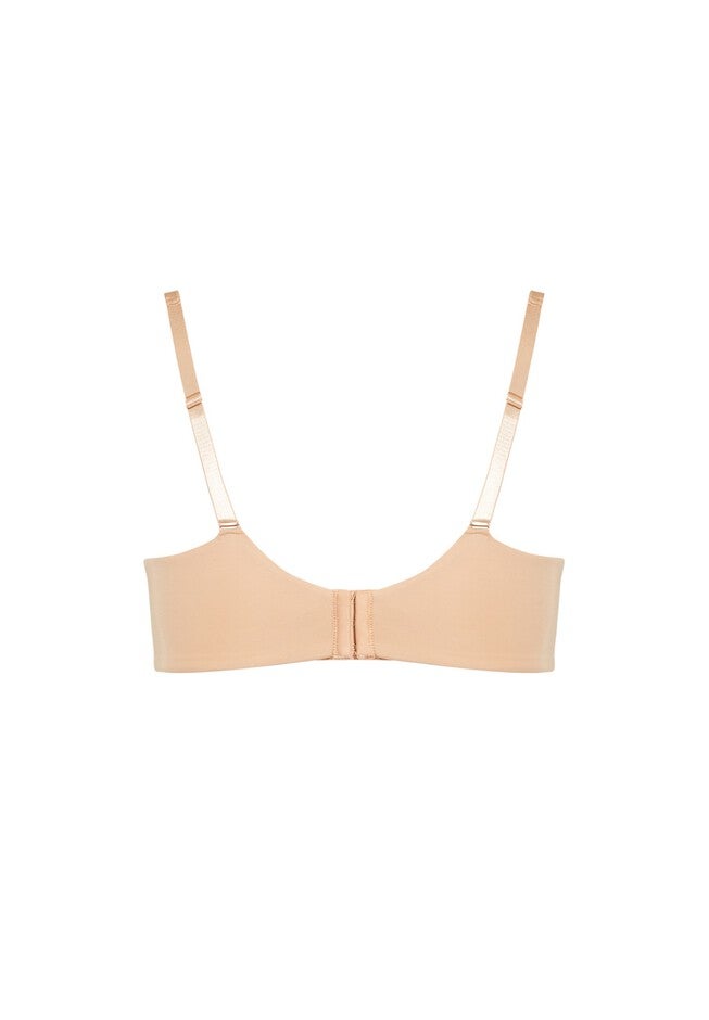 Underwire Basic Plunge Neckline Bra, NUDE, alternate image number 3