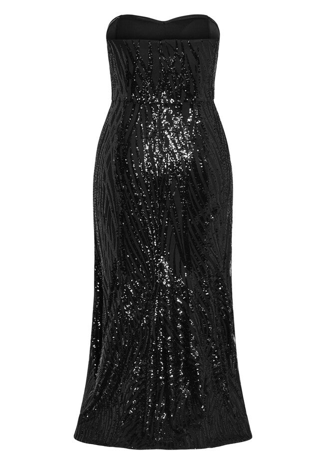 Monroe Maxi Dress - black, BLACK, alternate image number 3