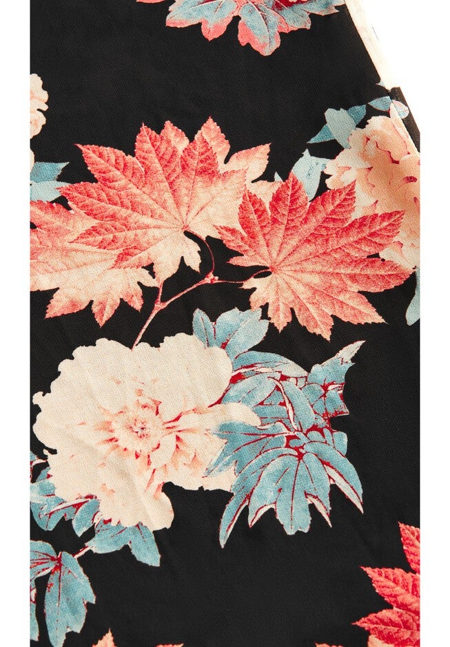 Summer Floral Jumpsuit - black, BLACK, alternate image number null