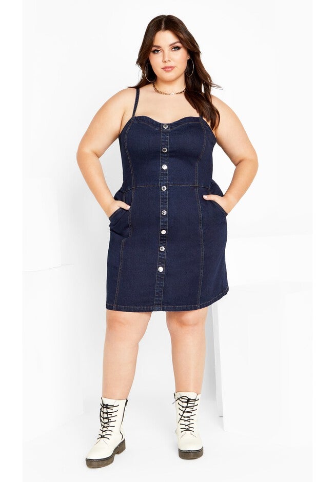 Ashlynn Dress - indigo, BLUE, alternate image number null