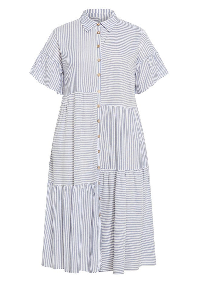 Kaitlyn Stripe Dress, BLUE STRIPE, alternate image number 2