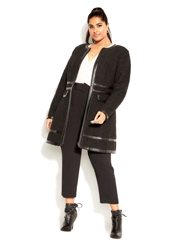 Winter Escape Coat - black, BLACK, alternate image number null