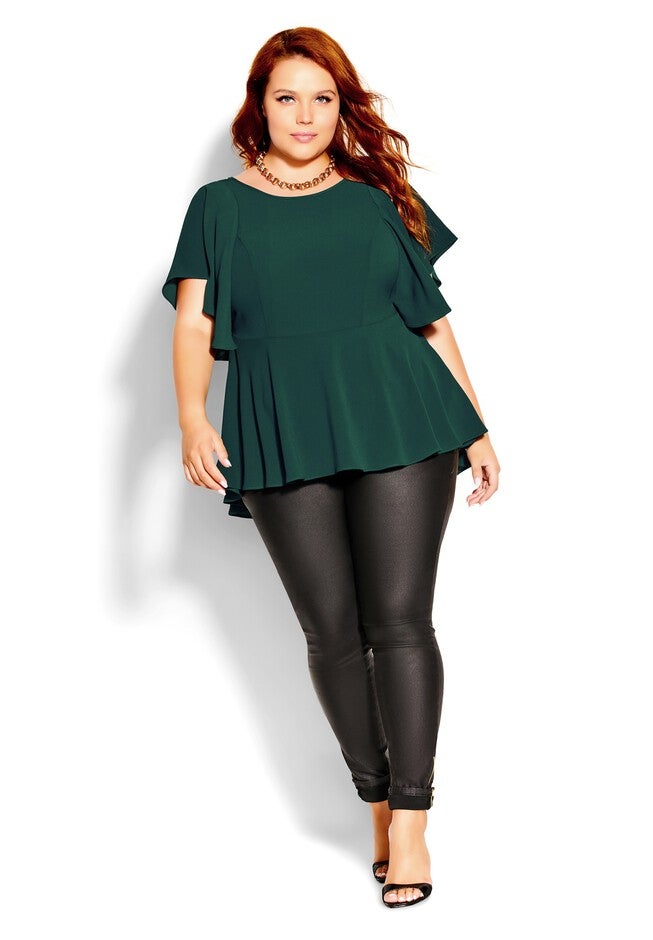 Romantic Mood Top - jade, GREEN, alternate image number 6