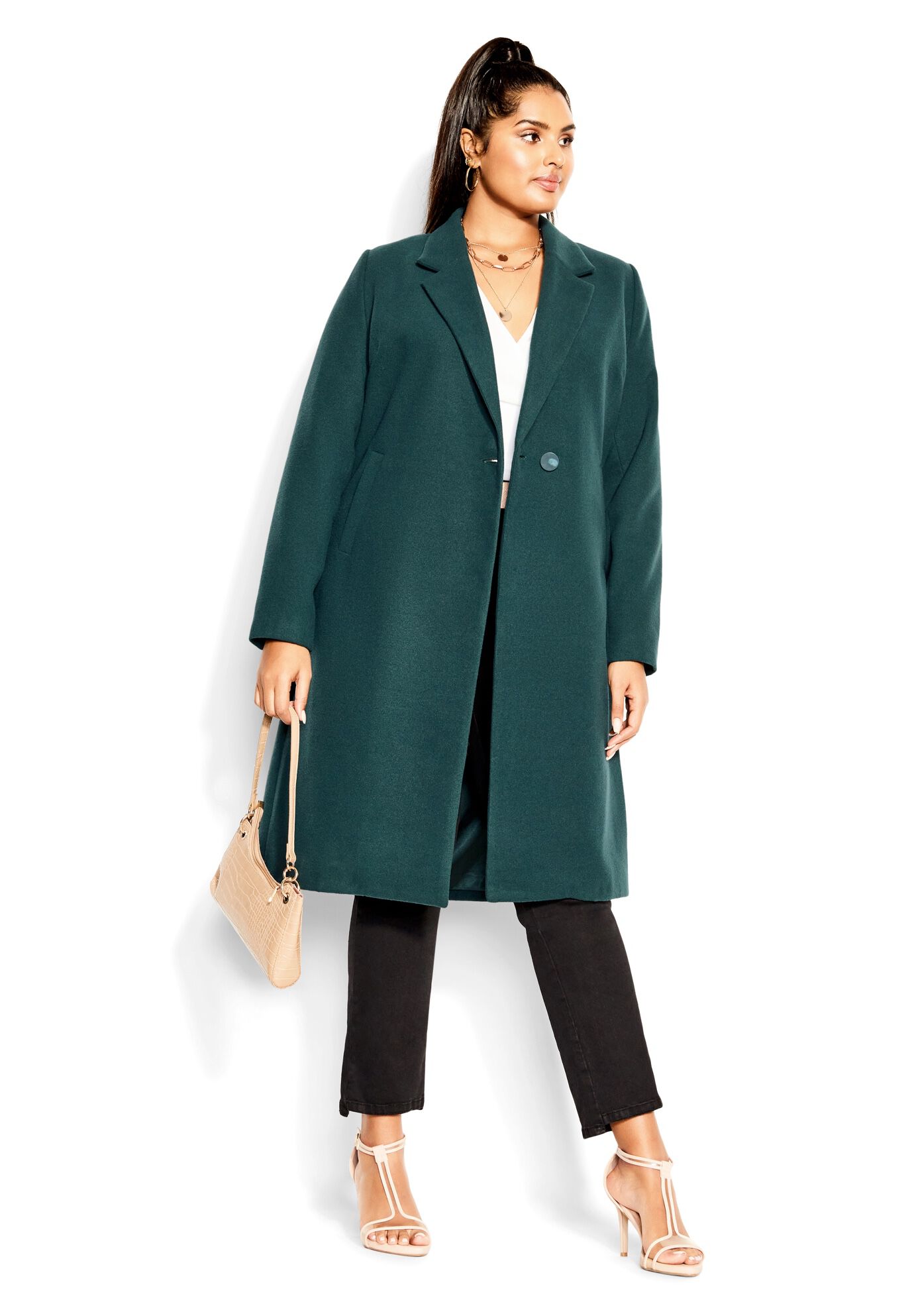 Effortless Chic Coat emerald Avenue
